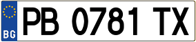 Trailer License Plate